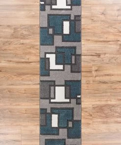 WW Modern Geometric Blue Gray Comfy Hand Carved Area Rugs 13 WW Modern Geometric Blue Gray Comfy Hand Carved Area Rugs