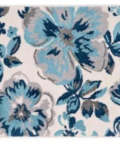 WRG Floral Turquoise Gray Area Rugs All Area Rugs And Runners 13 WRG Floral Turquoise Gray Area Rugs All Area Rugs And Runners