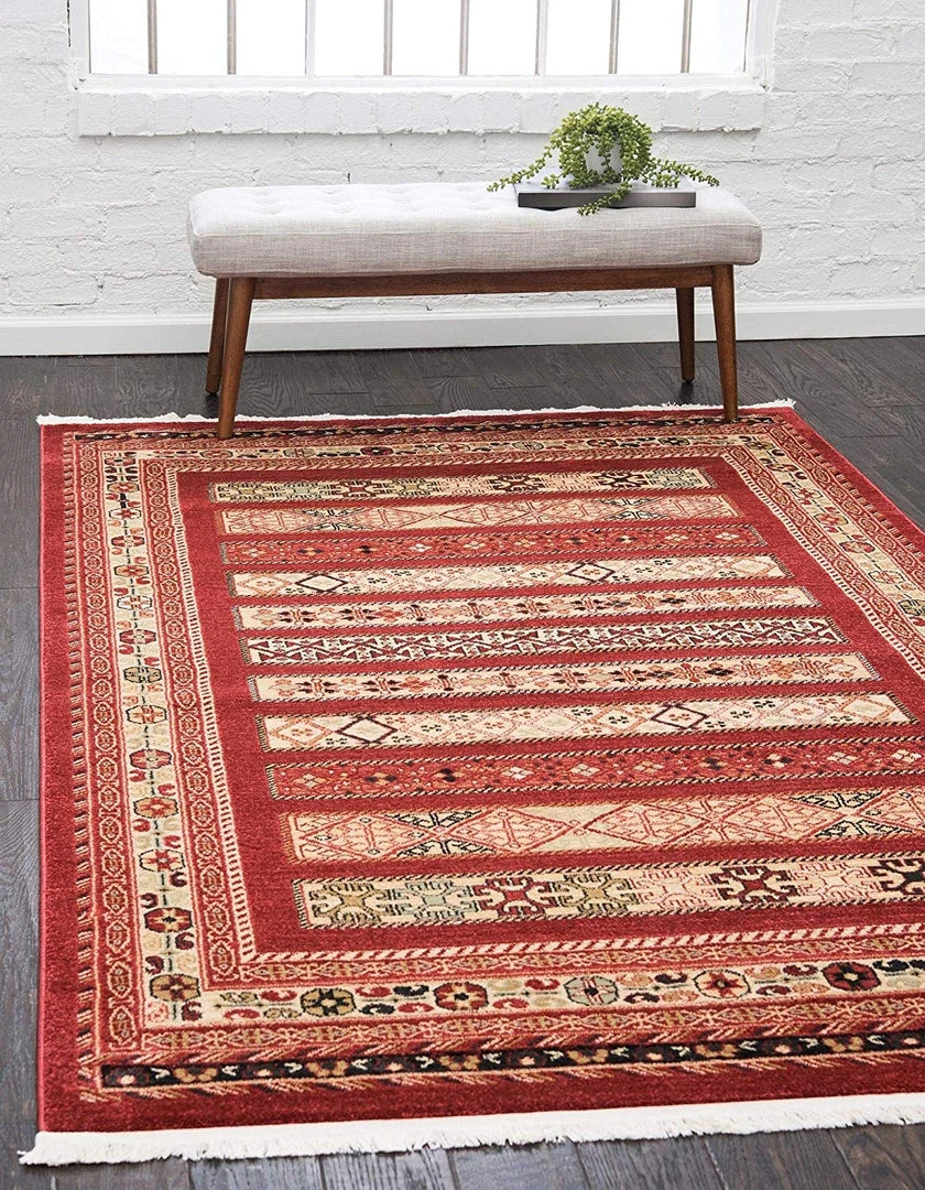 UL Tribal Pattern Rust Red Soft Area Rug All Area Rugs And Runners 1 UL Tribal Pattern Rust Red Soft Area Rug All Area Rugs And Runners