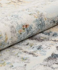 Unique Loom Azura Multi Abstract Distressed Pattern Runner Rug All Area Rugs And Runners