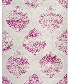 WRG Floral Damask Pink Ivory Area Rug All Area Rugs And Runners