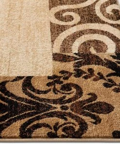Well Woven Barclay Vane Willow Damask Beige Modern Area Rug 10 Well Woven Barclay Vane Willow Damask Beige Modern Area Rug