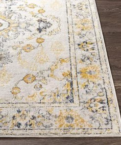 Artistic Delney Yellow Soft Area Rug