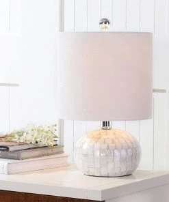 JONATHAN Wilson 16" Seashell LED Table Lamp White