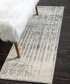 FAS All Area Rugs And Runners Modern Distressed Grey Soft Area Rug