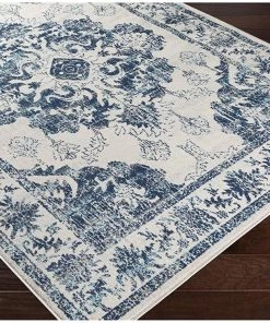 Artistic Delney Blue Soft Area Rug Navy