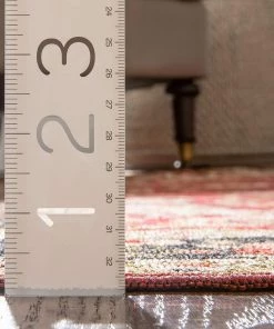 Well Woven Eugene Red Oriental Medallion Non-Slip Rubber Backed Runner Rug All Area Rugs And Runners