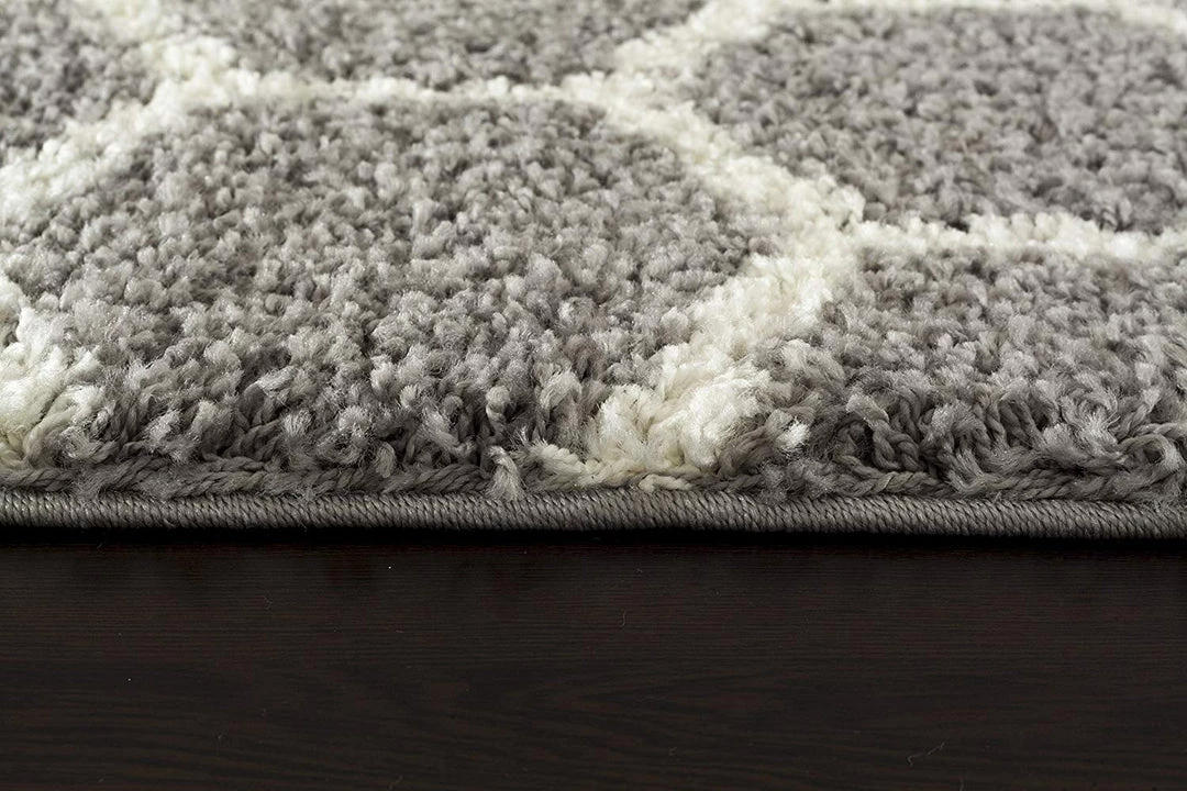 WRG Cozy Geometric Shag Gray Area Rug All Area Rugs And Runners 4 WRG Cozy Geometric Shag Gray Area Rug All Area Rugs And Runners