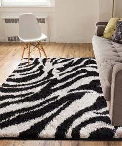 Cubes Black Contemporary Rug Modern Geometric Pattern Shag Area Rug 68 Cubes Black Contemporary Rug Modern Geometric Pattern Shag Area Rug