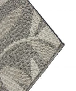 WW Grey Leaf Tropical Indoor Outdoor Patio Area Rug 7 WW Grey Leaf Tropical Indoor Outdoor Patio Area Rug