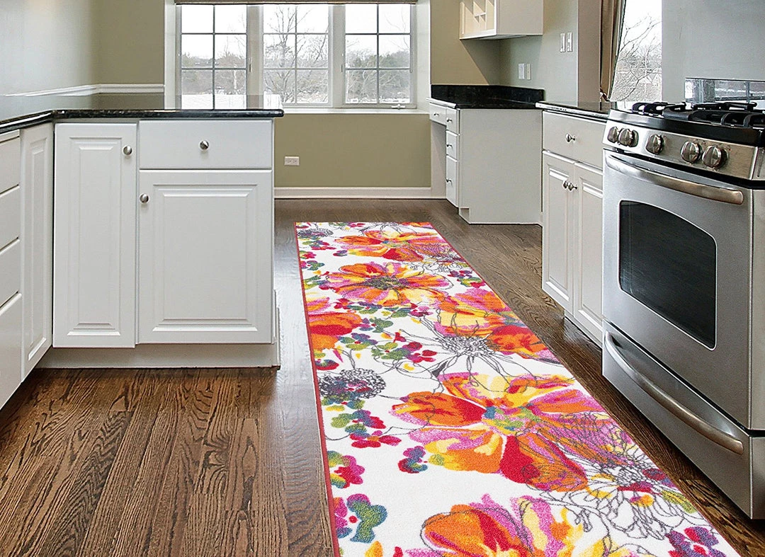 WRG All Area Rugs And Runners Vibrant Floral Area Rug Non-Slip/ No Skid 5 WRG All Area Rugs And Runners Vibrant Floral Area Rug Non-Slip/ No Skid