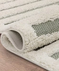 Modern Rugs And Decor Bellagio Luna Tribal Moroccan Diamond Pattern Green High-Low Flat-Weave Area Rug 8 Modern Rugs And Decor Bellagio Luna Tribal Moroccan Diamond Pattern Green High-Low Flat-Weave Area Rug