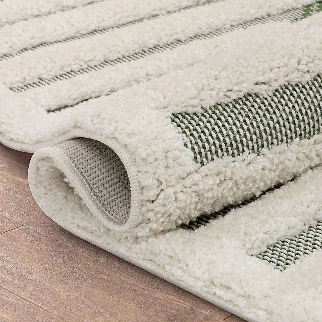 Modern Rugs And Decor Bellagio Luna Tribal Moroccan Diamond Pattern Green High-Low Flat-Weave Area Rug 3 Modern Rugs And Decor Bellagio Luna Tribal Moroccan Diamond Pattern Green High-Low Flat-Weave Area Rug