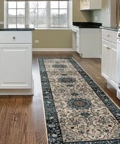 WRG Traditional Blue Medallion Area Rug All Area Rugs And Runners