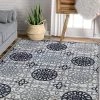 Well Woven Elsa Blue Geometric Tilework Pattern Area Rug All Area Rugs And Runners