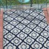 WRG All Area Rugs And Runners Trellis Blue Gray High Traffic Stain Resistant Indoor Outdoor Area Rug