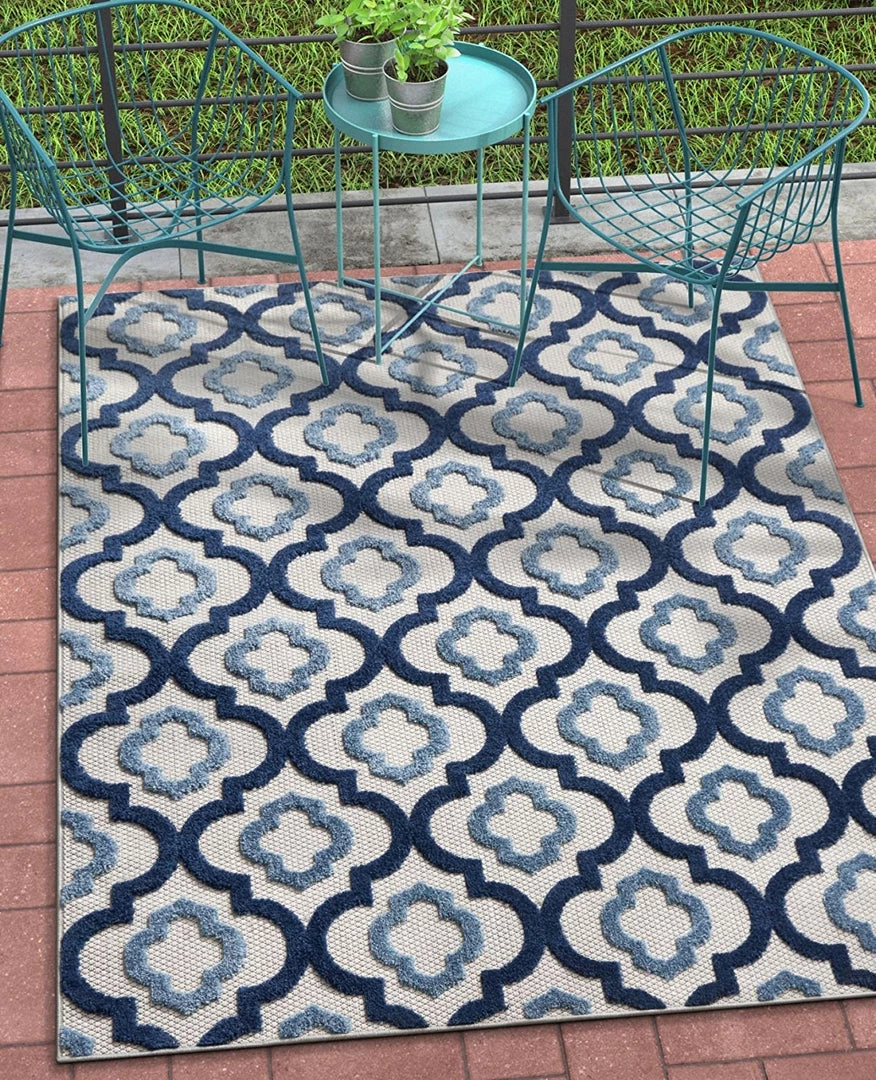 WRG All Area Rugs And Runners Trellis Blue Gray High Traffic Stain Resistant Indoor Outdoor Area Rug 1 WRG All Area Rugs And Runners Trellis Blue Gray High Traffic Stain Resistant Indoor Outdoor Area Rug