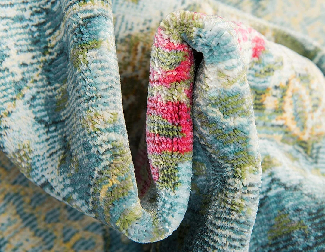 Unique Loom Baracoa Collection Bright Tones Vintage Traditional Turquoise Runner Area Rug All Area Rugs And Runners 6 Unique Loom Baracoa Collection Bright Tones Vintage Traditional Turquoise Runner Area Rug All Area Rugs And Runners