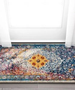 WW All Area Rugs And Runners Multi-color Vintage Medallion Area Rugs
