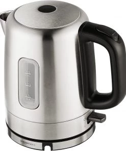 Amazon Basics Stainless Steel Portable Fast, Electric Hot Water Kettle For Tea And Coffee, 1 Liter, Silver Kitchen