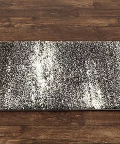 WRG All Area Rugs And Runners Contemporary Cozy Shag Gray/Grey White Area Rug