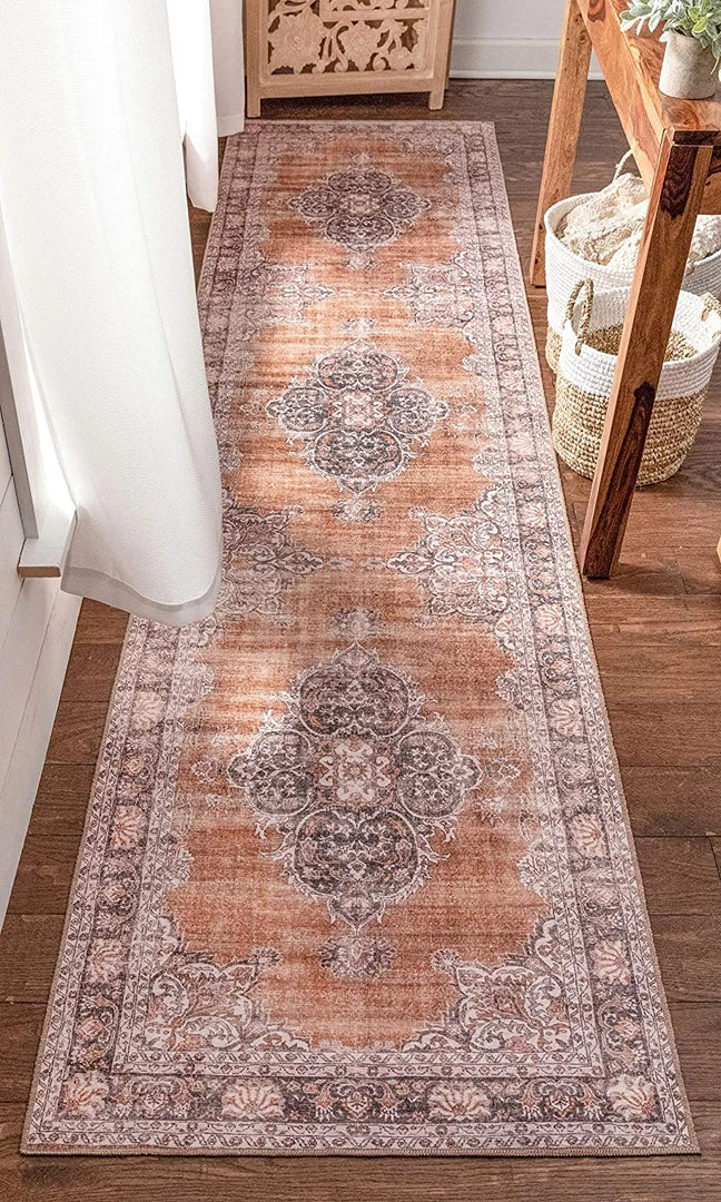 Modern Rugs And Decor All Area Rugs And Runners Mareva Machine Washable Rust Orange Vintage Oriental Medallion Rug 7 Modern Rugs And Decor All Area Rugs And Runners Mareva Machine Washable Rust Orange Vintage Oriental Medallion Rug