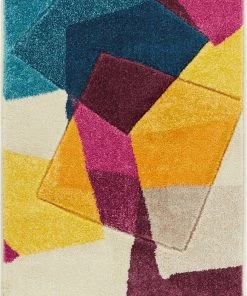 WW Modern Geometric Blue Purple Fuchsia Yellow Comfy Hand Carved Area Rugs 18 WW Modern Geometric Blue Purple Fuchsia Yellow Comfy Hand Carved Area Rugs