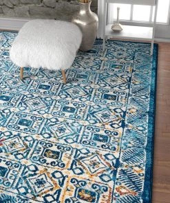 WW Blue Vintage Floral Area Rugs All Area Rugs And Runners