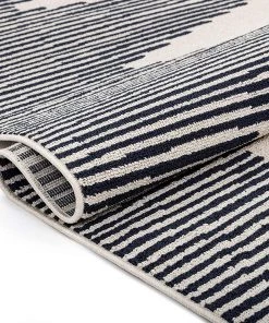 Ww Zella All Area Rugs And Runners Ivory Dark Navy Blue Tribal Diamond Medallion Soft Area Rug