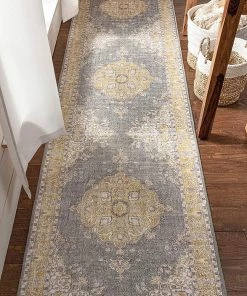 Well Woven Mareva Machine Washable Yellow Vintage Oriental Medallion Area Rug All Area Rugs And Runners 14 Well Woven Mareva Machine Washable Yellow Vintage Oriental Medallion Area Rug All Area Rugs And Runners