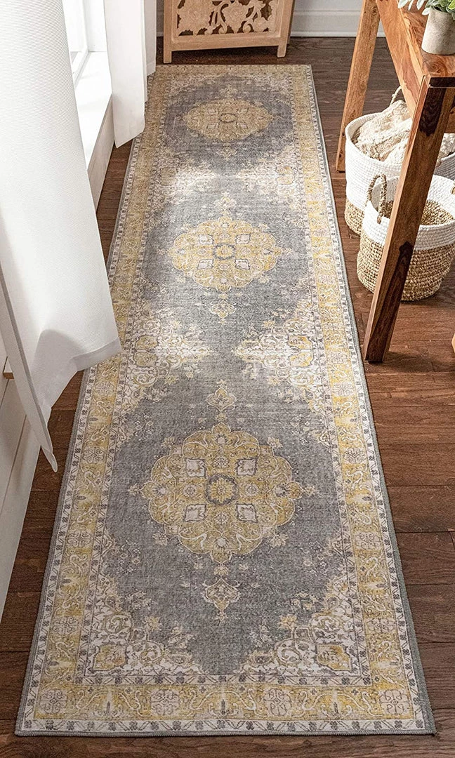 Well Woven Mareva Machine Washable Yellow Vintage Oriental Medallion Area Rug All Area Rugs And Runners 7 Well Woven Mareva Machine Washable Yellow Vintage Oriental Medallion Area Rug All Area Rugs And Runners