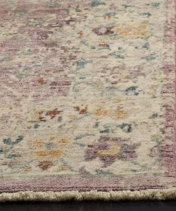 Safavieh Illusion Collection ILL703F Vintage Distressed Viscose Area Rug, Rose / Cream All Area Rugs And Runners