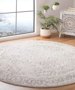 Modern Rugs And Decor Moroccan Boho Distressed Area Rug Ivory / Grey All Area Rugs And Runners