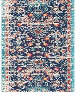 Safavieh All Area Rugs And Runners Madison Collection Boho Chic Medallion Distress Area Rug Black / Teal