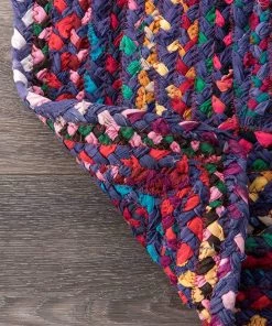 FAS Hand Braided Blue Soft Area Rugs All Area Rugs And Runners