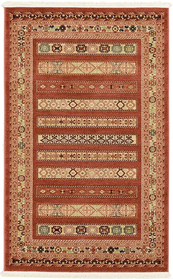 UL Tribal Pattern Rust Red Soft Area Rug All Area Rugs And Runners 3 UL Tribal Pattern Rust Red Soft Area Rug All Area Rugs And Runners