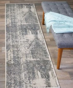 WRG Distressed Ivory Gray Soft Area Rug