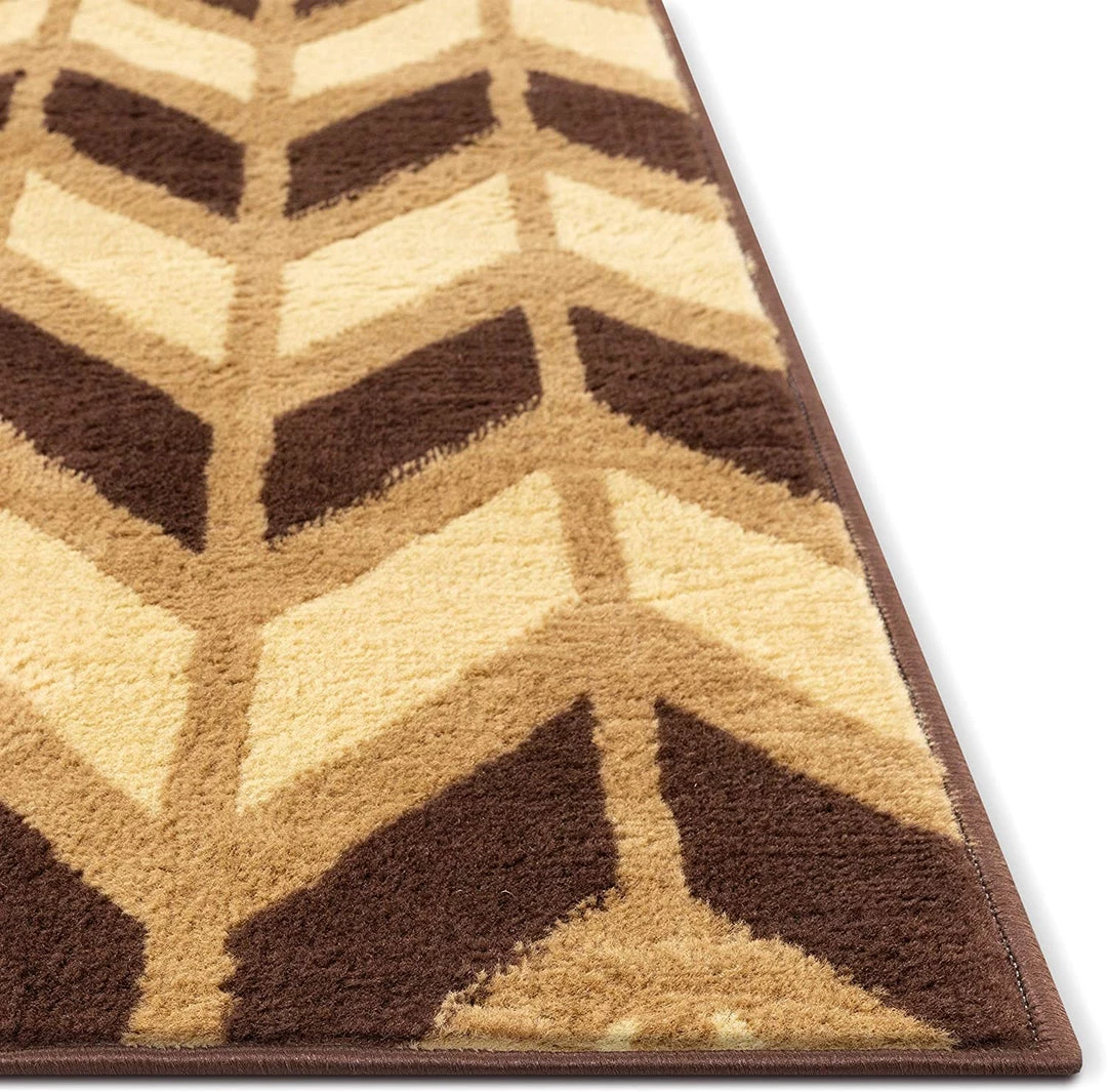 Well Woven Miami Bourban Chevron Gold Modern Area Rug 4 Well Woven Miami Bourban Chevron Gold Modern Area Rug
