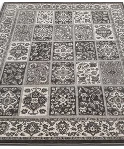 WW Modern Floral Panel Persian Design Grey Ivory Area Rug All Area Rugs And Runners 11 WW Modern Floral Panel Persian Design Grey Ivory Area Rug All Area Rugs And Runners