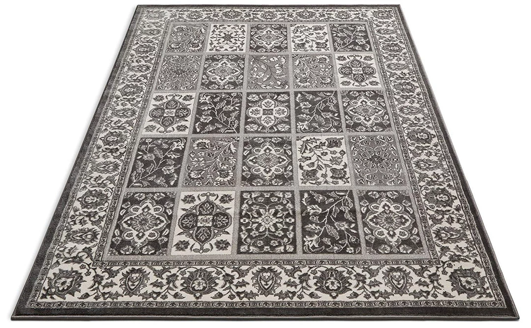 WW Modern Floral Panel Persian Design Grey Ivory Area Rug All Area Rugs And Runners 5 WW Modern Floral Panel Persian Design Grey Ivory Area Rug All Area Rugs And Runners
