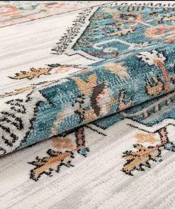 Modern Rugs And Decor Estin Multi Blue Ivory Vintage Distressed Boho Soft Area Rug 9 Modern Rugs And Decor Estin Multi Blue Ivory Vintage Distressed Boho Soft Area Rug