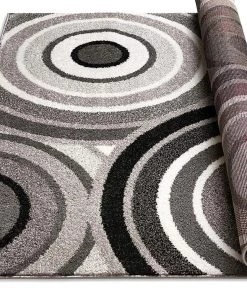 WW All Area Rugs And Runners Abstract Grey Black Circles Area Rugs 9 WW All Area Rugs And Runners Abstract Grey Black Circles Area Rugs