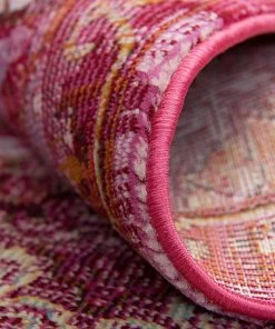 Unique Loom Baracoa Collection Bright Tones Vintage Traditional Pink Area Rug All Area Rugs And Runners