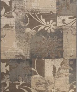 SUP Floral Patchwork Design Light Brown Ivory Area Rug All Area Rugs And Runners 5 SUP Floral Patchwork Design Light Brown Ivory Area Rug All Area Rugs And Runners