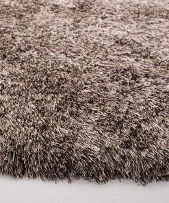 FAS Premium Handmade Silken Sable Brown Plush Shag Area Rug All Area Rugs And Runners