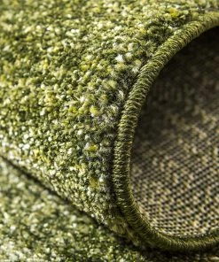 FAS Contemporary Bordered Soft Light Green Area Rug