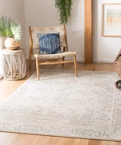 Modern Rugs And Decor Moroccan Boho Distressed Area Rug Ivory / Grey All Area Rugs And Runners