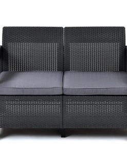 Modern Rugs And Decor All Weather Indoor Outdoor Patio Love Seat Couch With Cushions - Perfect For Balcony, Deck, And Poolside Seating 12 Modern Rugs And Decor All Weather Indoor Outdoor Patio Love Seat Couch With Cushions - Perfect For Balcony, Deck, And Poolside Seating