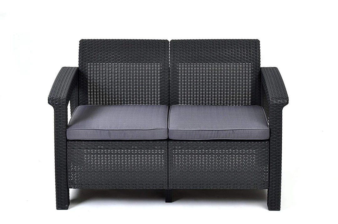 Modern Rugs And Decor All Weather Indoor Outdoor Patio Love Seat Couch With Cushions - Perfect For Balcony, Deck, And Poolside Seating 6 Modern Rugs And Decor All Weather Indoor Outdoor Patio Love Seat Couch With Cushions - Perfect For Balcony, Deck, And Poolside Seating