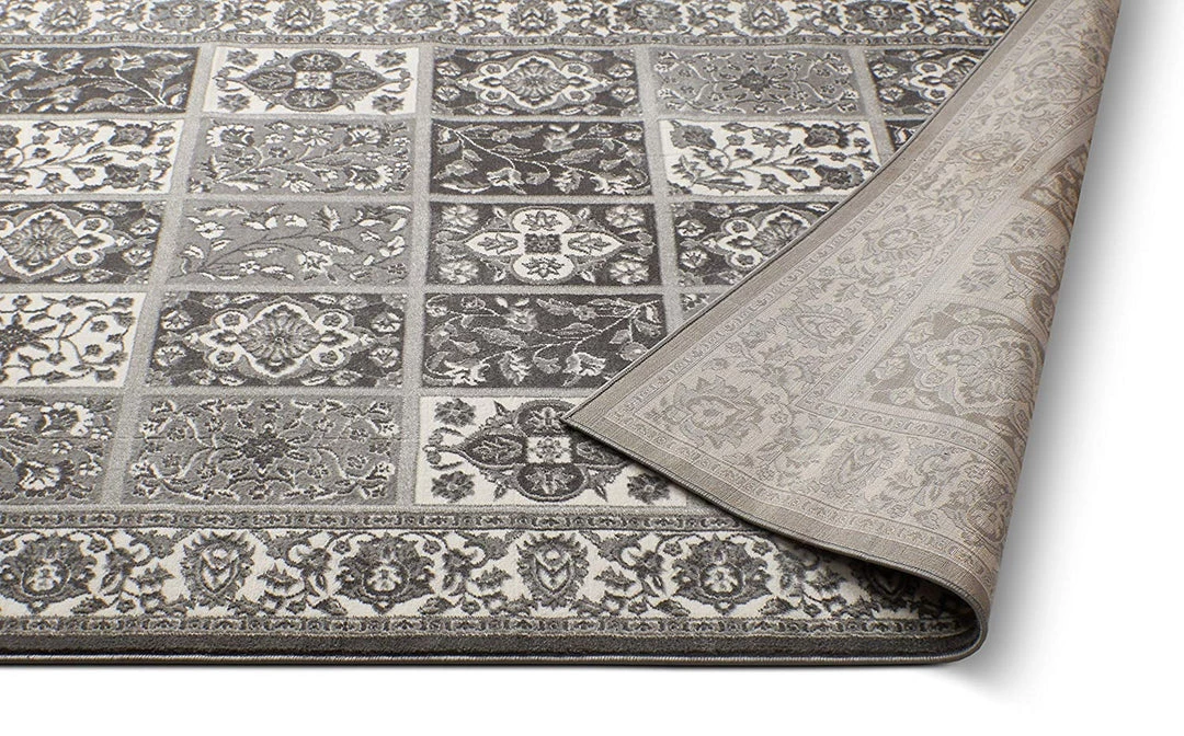 WW Modern Floral Panel Persian Design Grey Ivory Area Rug All Area Rugs And Runners 3 WW Modern Floral Panel Persian Design Grey Ivory Area Rug All Area Rugs And Runners